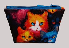 Handarbeit *Unikat* Kosmetiktasche Täschchen Medikamente  Krimskrams  Katze