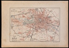 1890ca - Alter Plan Von Berlin