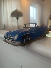 Blechauto Nostalgie Modellauto Oldtimer Marke Mercedes, Modell 350SL Cabrio blau