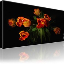 Tulpen Blumen Bild Bilder Leinwand Keilrahmen Wandbild Kunstdruck