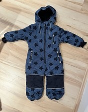 Schneeanzug Ernsting’s Family Gr. 98 mit Kapuze in blau