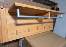 Wandgarderobe Vollholz 95 cm