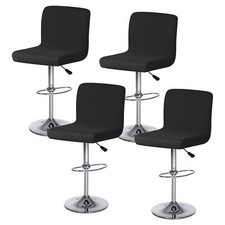 4 Stück Barhocker-Schonbezüge Bar Stuhlhussen Barhocker Abdeckungen für kurze...