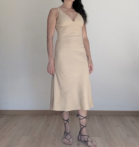 Langes leinenkleid tara - langes, jarmon