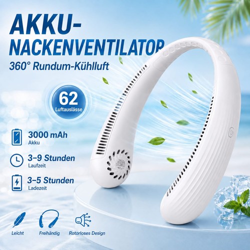 Tragbarer nackenventilator - tragbarer,