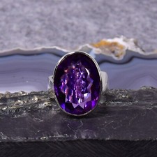 Amethyst Ring, 925er Silber