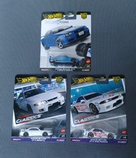 3 x Hot Wheels Nissan Skyline