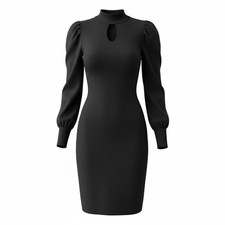 Damen Bleistiftkleid Schwarz