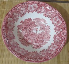 Enoch Wedgwood * Woodland * Schüssel Schale 21,5 cm * rot * 7 cm hoch * #2