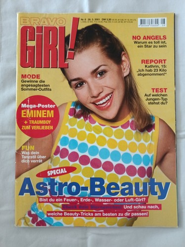 Bravo girl 2001 v - nr., 8/2001