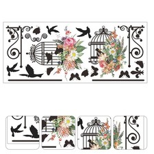  Vogelkäfig-Aufkleber