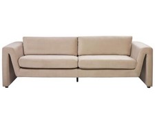 3-Sitzer Sofa Samt beige dicke