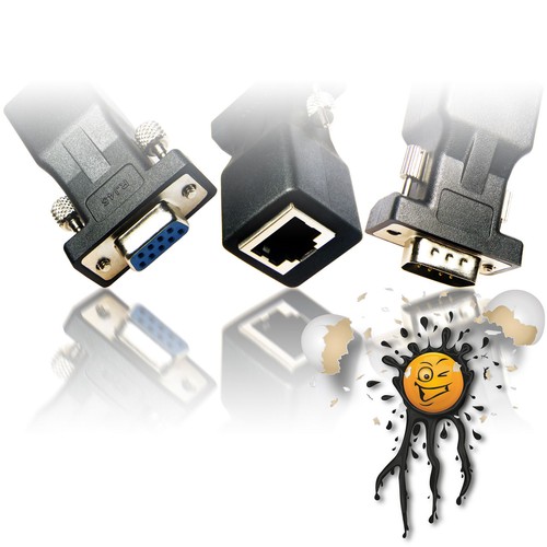 Rj45 db9 sub stecker - rj45,