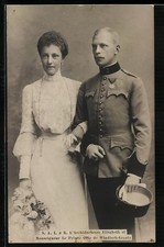 Erzherzogin Elisabeth mit Prinz Otto von Windisch-Graetz, Ansichtskarte 