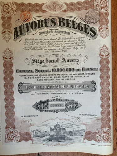 Autobus belges anvers 1924 - autobus, belges,