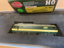 HAG HO GLEICHSTROM E-Lok Re 4/4 BT Degersheim in Metall nr. 187 OVP UNBESPIELT