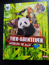 REWE WWF Tier - Abenteuer Entdecke sie alle Komplett Buch Sammelalbum Sticker