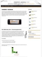 Affiliate Webprojekt / Website Verkauf (Inkl. Domain) Marketing Akku Batterien