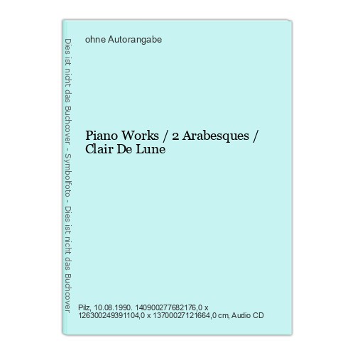 Piano works arabesques - piano, /