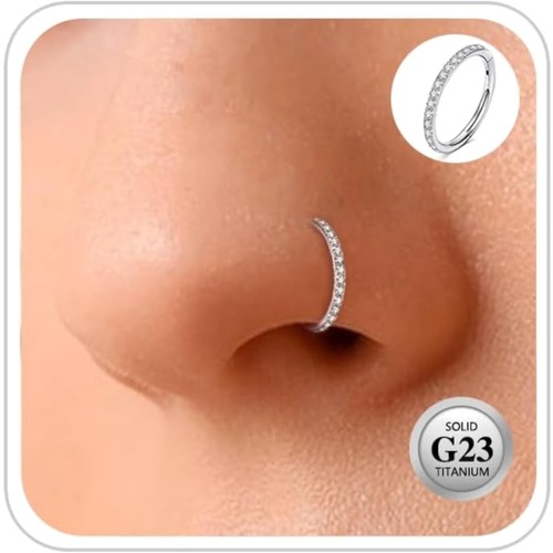 Nase piercing rings - piercing, titan