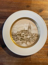 Regensburg Teller 23cm, Fürstenberg Steinerne Brücke