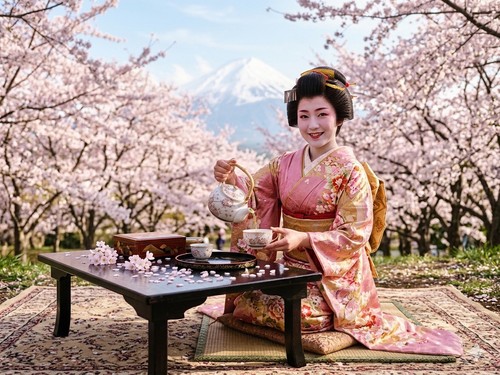 Japanisches tee service - japanisches, tee-service