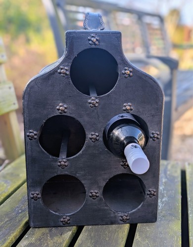 Rustikales holz weinregal - rustikales, holz‑weinregal