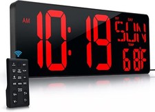Large Digital Wall Clock With
