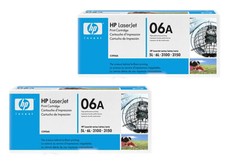 2x Original HP Toner 06A C3906A für LaserJet 5L 6L 3100 3150 oV