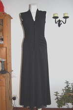 ULI RICHTER- GR. 38 - Abendkleid schwarz lang VINTAGE