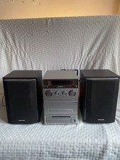 Panasonic SA-PM15 CD Kasette AM Radio Stereoanlage mit zwei Lautsprecherboxen
