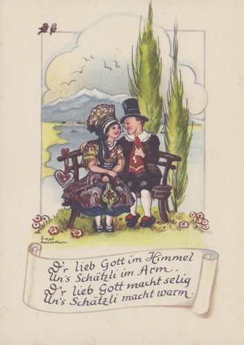 Künstler liesel lauterborn - künstler-ak,