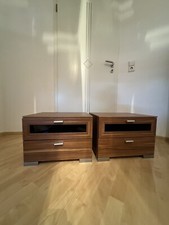hochwertige Nachttische (2 Stück) in Nussbaumoptik