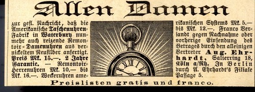 Damen taschenuhr der - damen-taschenuhr, us-firma