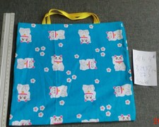 ALP-4)BW 1x Stoff tasche UNIKAT Geburtstag KindWeihnachten Glücktasche Katze