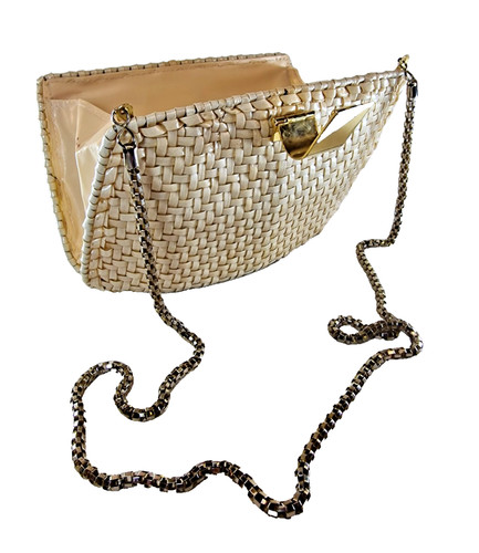 Vintage tasche korb clutch - vintage,