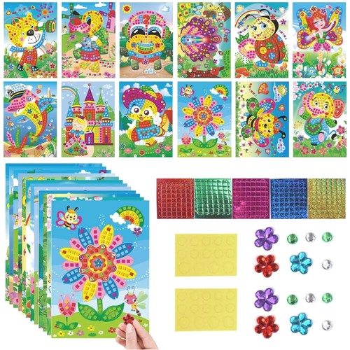Kinder mosaik bastelset - mosaik, 12