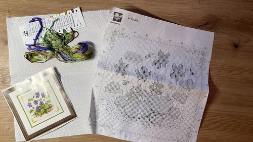 Bild veilchen zum sticken - veilchen,