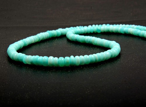 Blauer opal halskette - blauer,