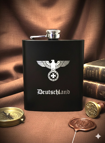 Edelstahl flachmann mit gravur - flachmann,