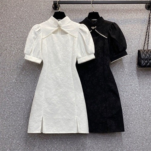 Stehkragen jacquard cheongsam - stehkragen,