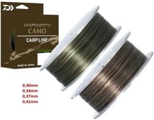 Daiwa INFINITY CAMO monofile Angelschnur 0,30-0,41mm brown green camo Karpfen