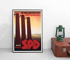 Poster SPD "Eintracht!"