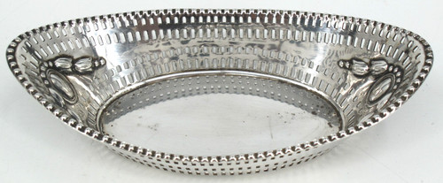 Durchbrochene silberschale aus - durchbrochene,