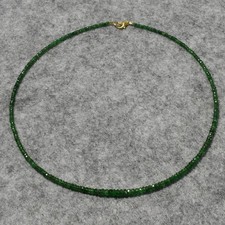 Tsavorit Halskette, 925er