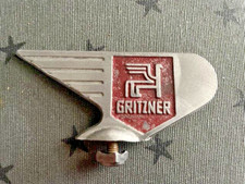 Fahrrad / Moped Schutzblechfigur Emblem Steuerkopfschild- GRITZNER 1955 Durlach