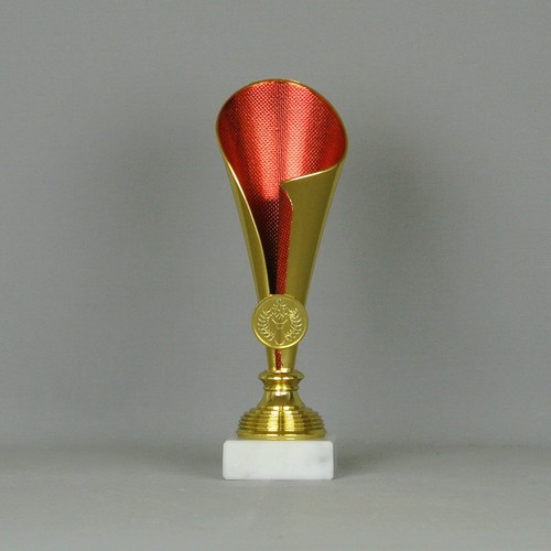 Pokal gold rot mit - pokal, /