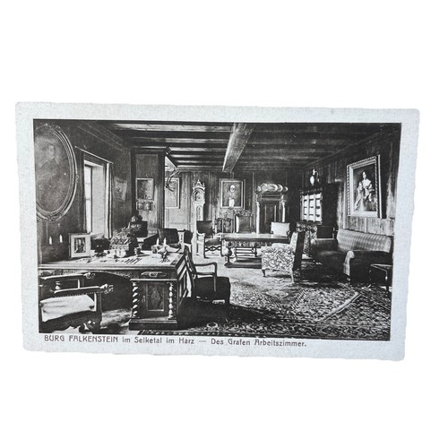Postkarte burg falkenstein - burg,