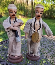 Trachten Puppe Musiker aus Ägypten 60/70er Handarbeit - 17 cm - Souvenir Sammler