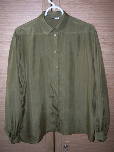 Seidentaft damen bluse - seidentaft, gr.